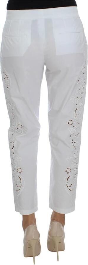 Dolce & Gabbana Bloemen Uitgesneden Jurk Sicily Broek White Dames - Foto 4