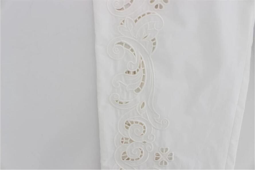 Dolce & Gabbana Bloemen Uitgesneden Jurk Sicily Broek White Dames - Foto 2