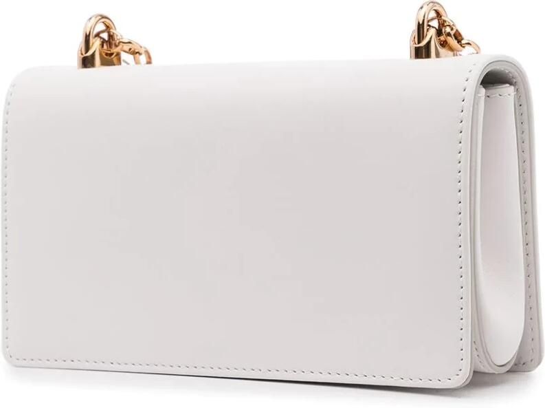 Dolce & Gabbana Witte Kalfsleren Logo Plaque Box Tas White Dames - Foto 6