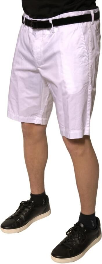 Dolce & Gabbana Witte Katoenen Chino Shorts met Zakken White Heren - Foto 3