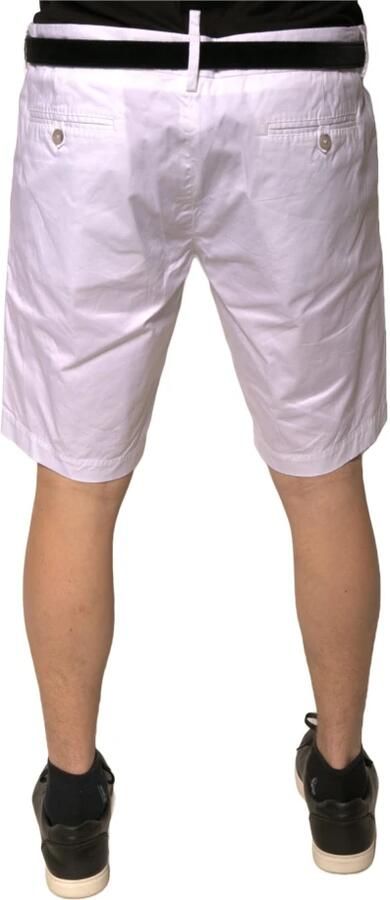Dolce & Gabbana Witte Katoenen Chino Shorts met Zakken White Heren - Foto 2
