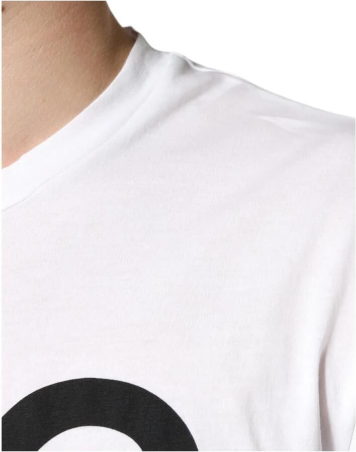 Dolce & Gabbana Witte Katoenen Logo Print T-Shirt White Heren - Foto 2