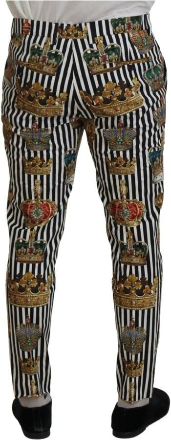 Dolce & Gabbana Elegante Chino-broek met kroonprint Multicolor Heren - Foto 5