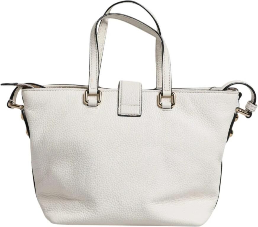 Dolce & Gabbana Witte leren Crossbody tas met goudkleurige accenten White Dames - Foto 4