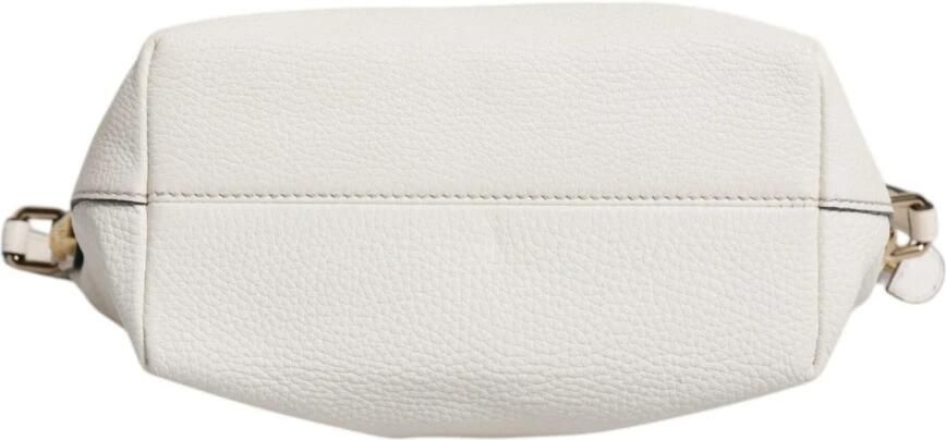 Dolce & Gabbana Witte leren Crossbody tas met goudkleurige accenten White Dames - Foto 2