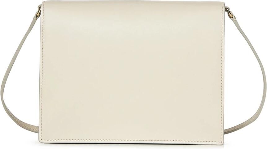 Dolce & Gabbana Ivoorleren Tas met Logo Inprenting en Verstelbare Schouderband Beige Dames - Foto 7
