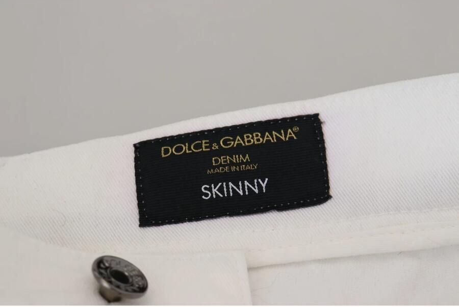 Dolce & Gabbana Witte Stretch Denim Skinny Jeans White Heren - Foto 4