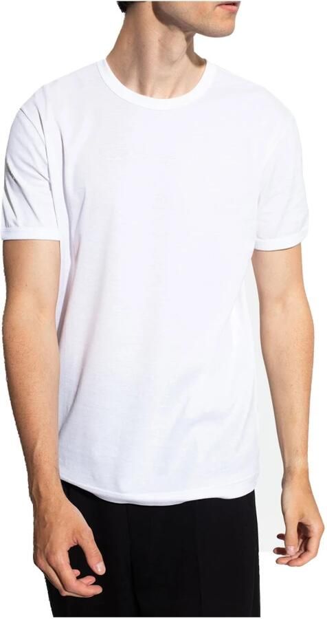 Dolce & Gabbana Witte T-shirts Regular Fit Ronde hals Korte mouwen White Heren