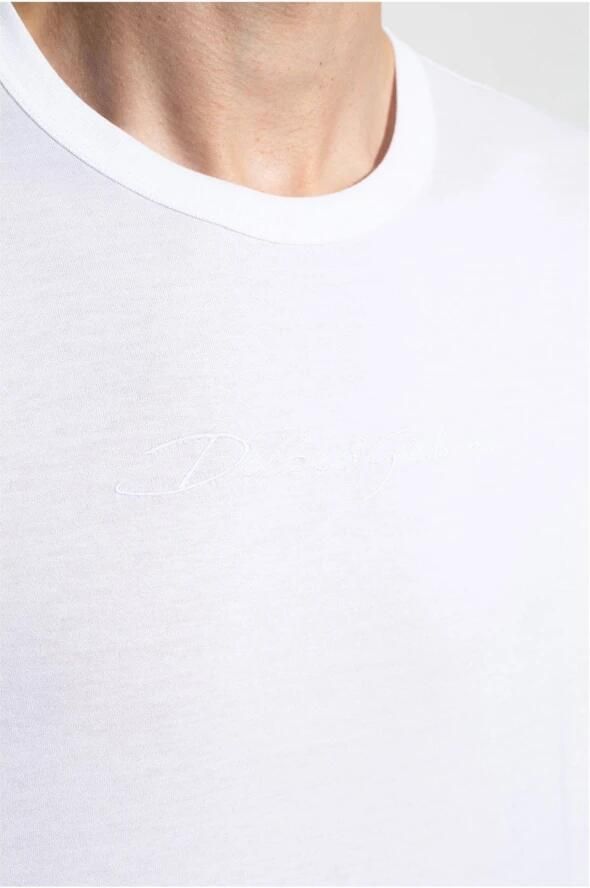 Dolce & Gabbana Witte T-shirts Regular Fit Ronde hals Korte mouwen White Heren - Foto 6