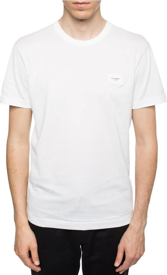 Dolce & Gabbana Witte T-shirts Regular Fit Ronde hals Korte mouwen White Heren - Foto 7
