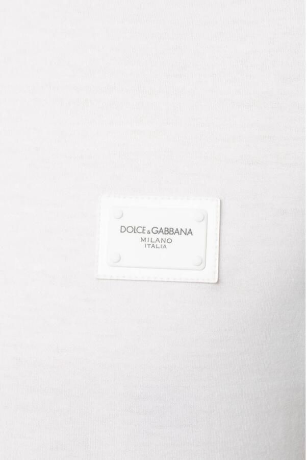 Dolce & Gabbana Witte T-shirts Regular Fit Ronde hals Korte mouwen White Heren - Foto 3