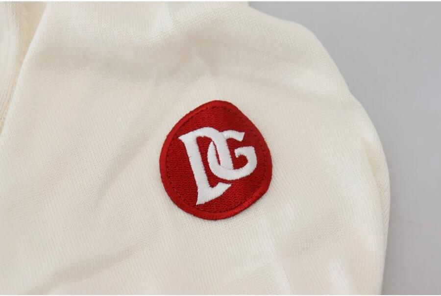 Dolce & Gabbana Zijde en Katoen V-hals Trui White Heren - Foto 2