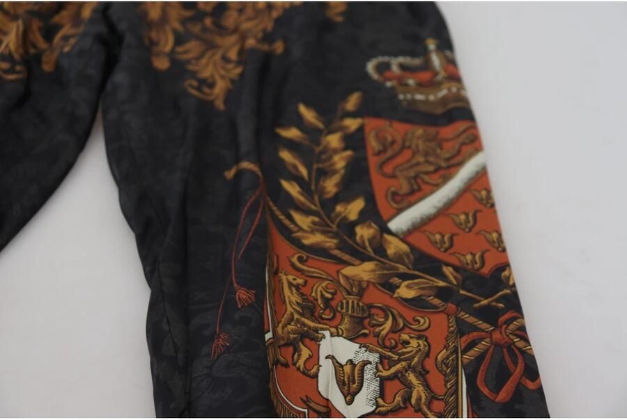 Dolce & Gabbana Barok Kroon Zijden Sweatpants Multicolor Heren