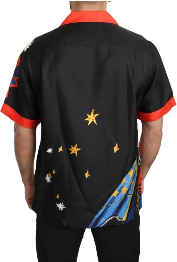 Dolce & Gabbana Zijden Multicolor Bedrukte Casual Overhemd Multicolor Heren - Foto 4