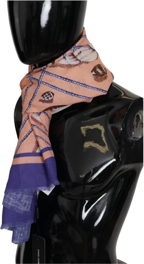 Dolce & Gabbana Zijden sjaal met bloemenpatroon Beige Multicolor Heren - Foto 3