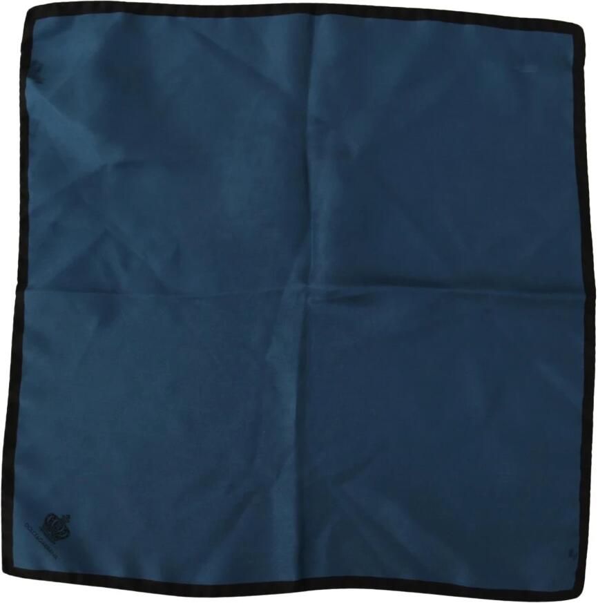Dolce & Gabbana Zijden Sjaal met Logodetails Blue Heren - Foto 3