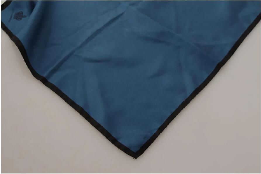 Dolce & Gabbana Zijden Sjaal met Logodetails Blue Heren - Foto 2