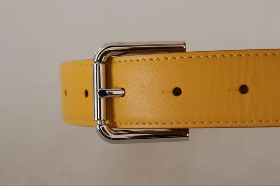 Dolce & Gabbana Zon Geel Leren Riem Yellow Dames - Foto 3