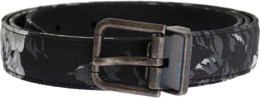 Dolce & Gabbana Elegante bloemenriem voor mannen Black Heren - Foto 5