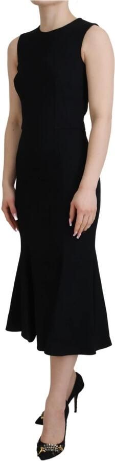 Dolce & Gabbana Prachtige Sheath Fit and Flare Jurk Black Dames - Foto 4