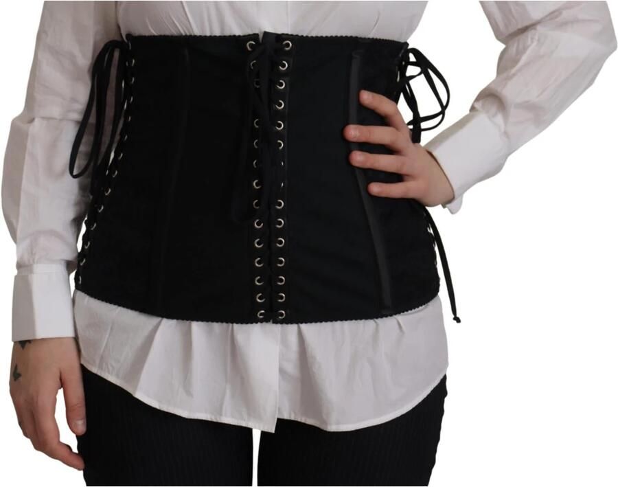 D&G Riem D&G Dolce Gabbana Korset LaceUp taille Cincher