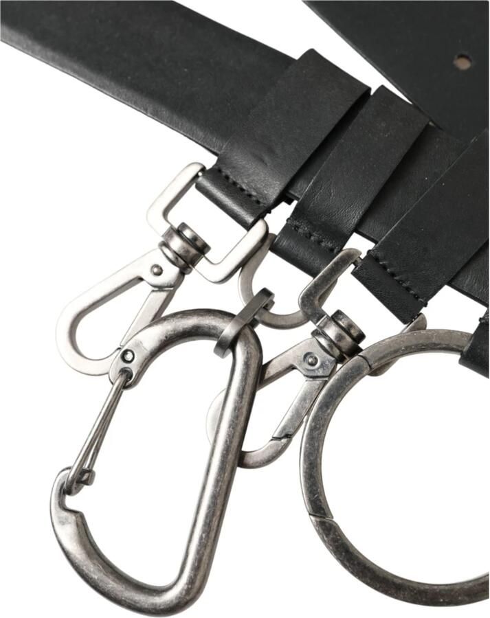 Dolce & Gabbana Zwarte Leren Riem met Metalen Gesp Black Heren - Foto 5