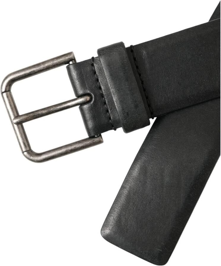 Dolce & Gabbana Zwarte Leren Riem met Metalen Gesp Black Heren - Foto 3