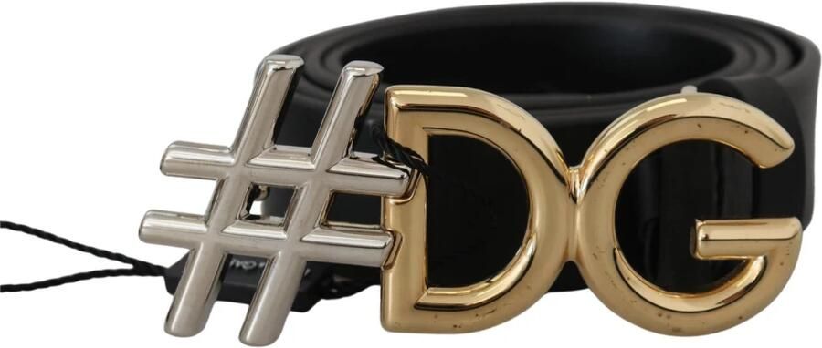 Dolce & Gabbana Zwart Leren Riem met Metalen Gesp Black Dames - Foto 5