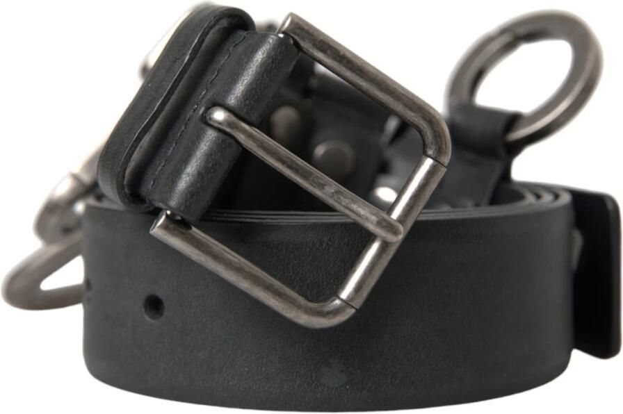 Dolce & Gabbana Zwarte Leren Riem met Metalen Gesp Black Heren - Foto 11