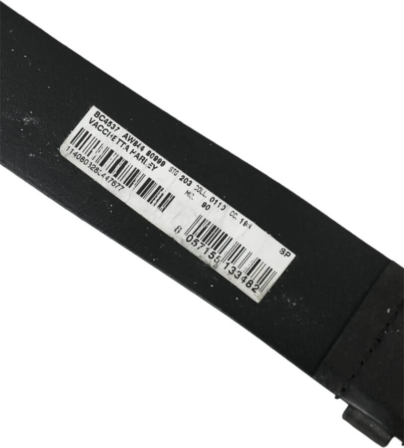 Dolce & Gabbana Zwarte Leren Riem met Metalen Gesp Black Heren