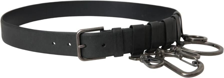 Dolce & Gabbana Zwarte Leren Riem met Metalen Gesp Black Heren - Foto 10