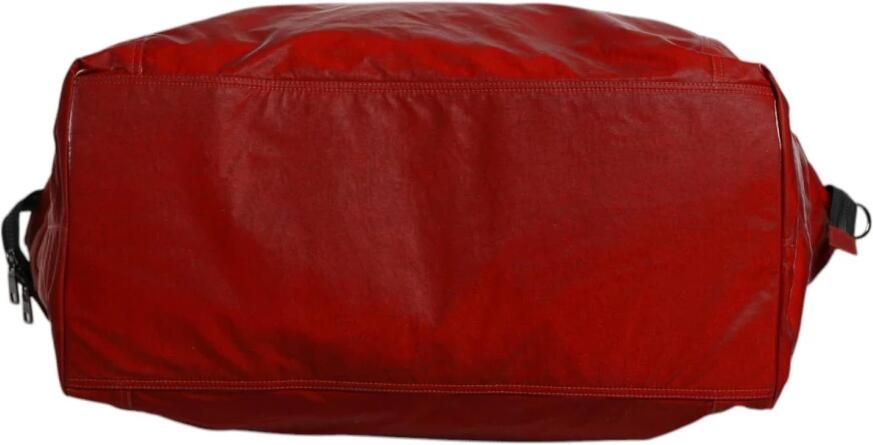 Dolce & Gabbana Zwart Rood Nylon Kalfsleren Duffeltas Red Heren - Foto 5