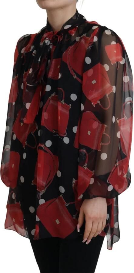 Dolce & Gabbana Siciliaans Print Zijden Blouse Luxueus & Chic Multicolor Dames - Foto 3