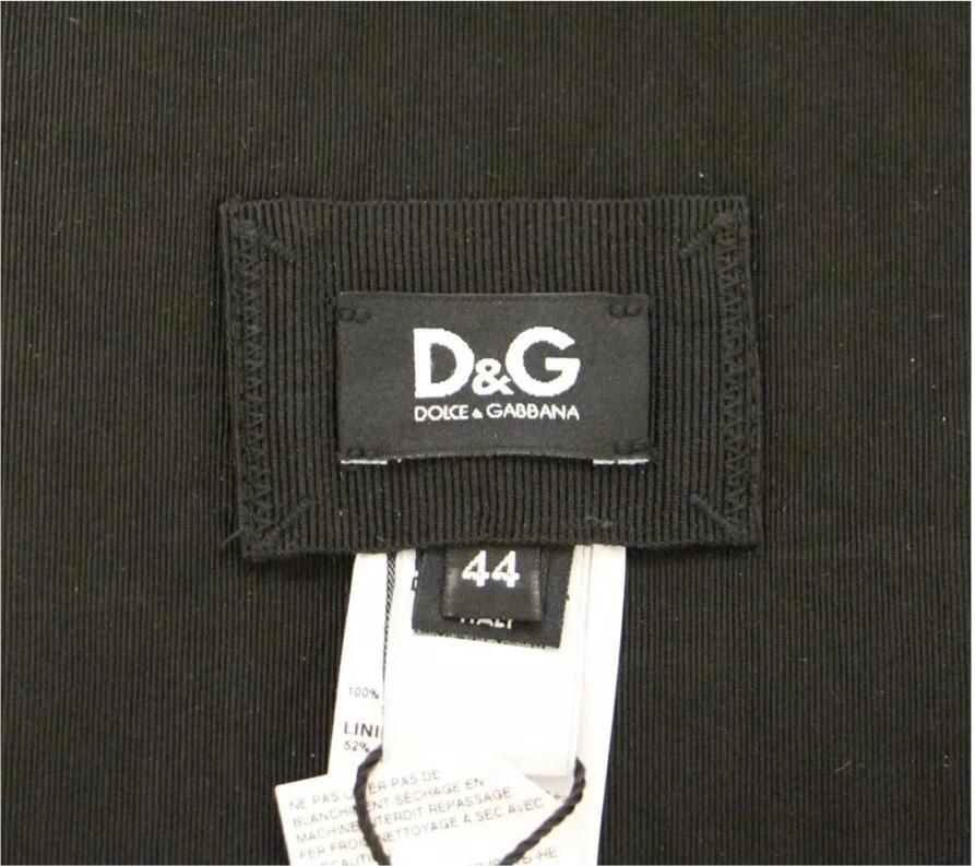 D&G Riem D&G Geplooide tailleriem Gestructureerde stoffen riem