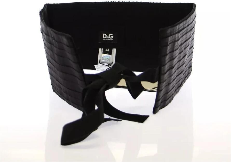 D&G Riem D&G Geplooide tailleriem Gestructureerde stoffen riem - Foto 2