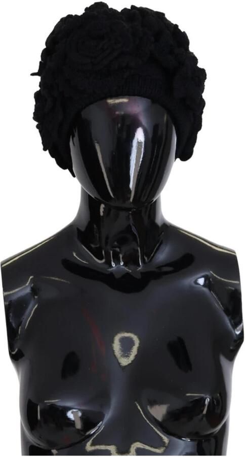 Dolce & Gabbana Zwarte Beanie Hoed van Virgin Wool MainLine Collectie Black Dames - Foto 6
