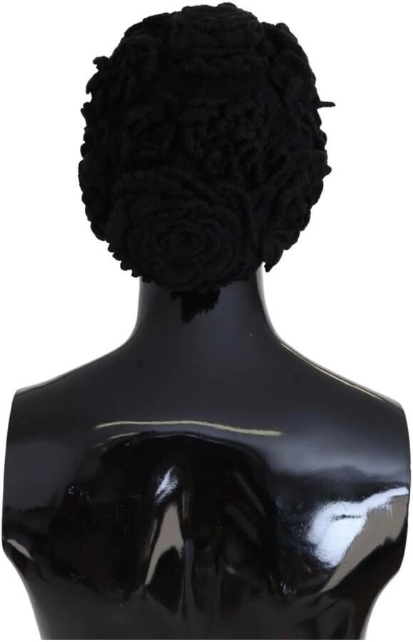 Dolce & Gabbana Zwarte Beanie Hoed van Virgin Wool MainLine Collectie Black Dames - Foto 4