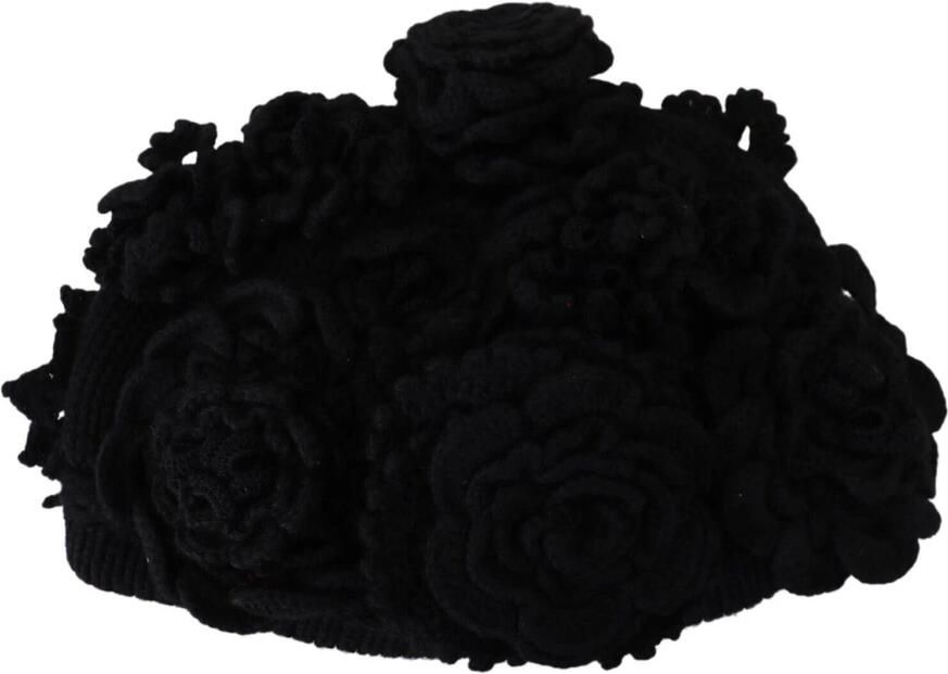 Dolce & Gabbana Zwarte Beanie Hoed van Virgin Wool MainLine Collectie Black Dames - Foto 3