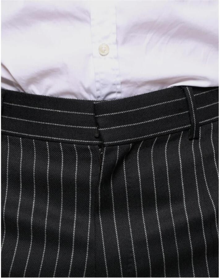 Dolce & Gabbana Zwarte Gestreepte Skinny Broek Black Heren - Foto 2