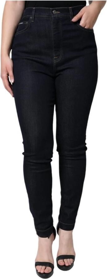 Dolce & Gabbana Zwarte High Waist Skinny Denim Jeans Black Dames - Foto 4
