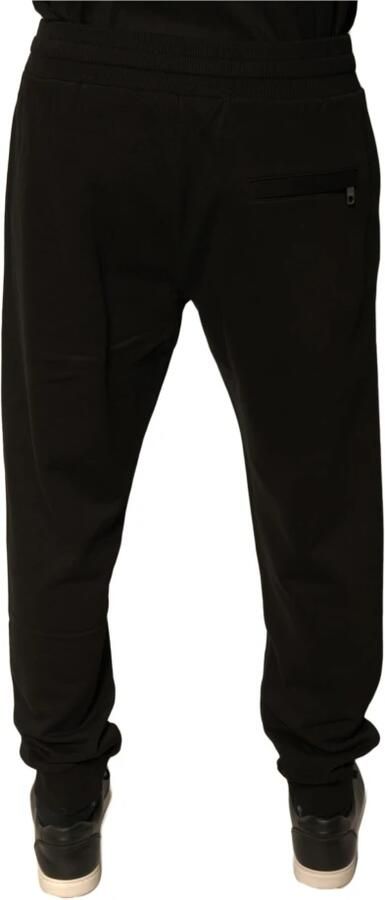 Dolce & Gabbana Zwarte katoenen joggerbroek met logo Black Heren - Foto 2