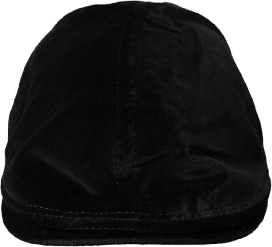 Dolce & Gabbana Zwarte Kroon Katoenen Newsboy Pet Black Heren - Foto 2