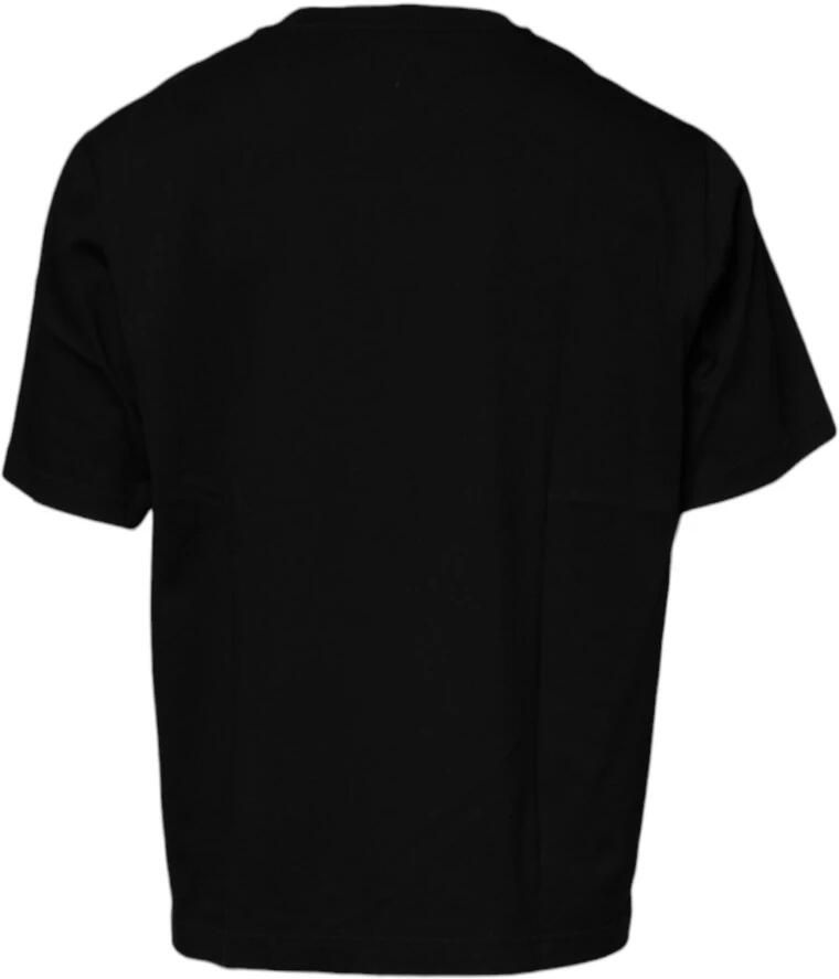 Dolce & Gabbana Zwarte katoenen T-shirt met logodetails Black Heren - Foto 2
