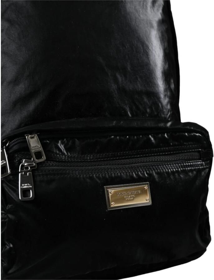 Dolce & Gabbana Geëmbosseerde Logo Rugzak Zwart Black Heren - Foto 4