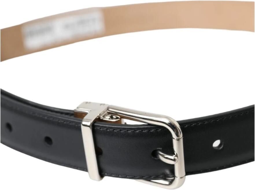 Dolce & Gabbana Zwarte leren Airpods-hoes met zilveren gesp Black Dames - Foto 2