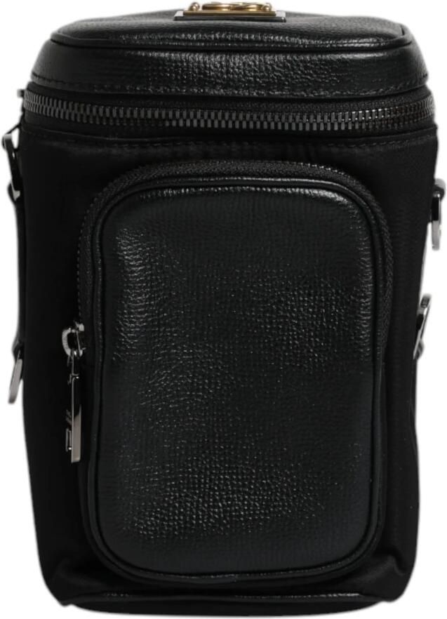 Dolce & Gabbana Zwarte leren Crossbody cameratas Black Heren - Foto 2