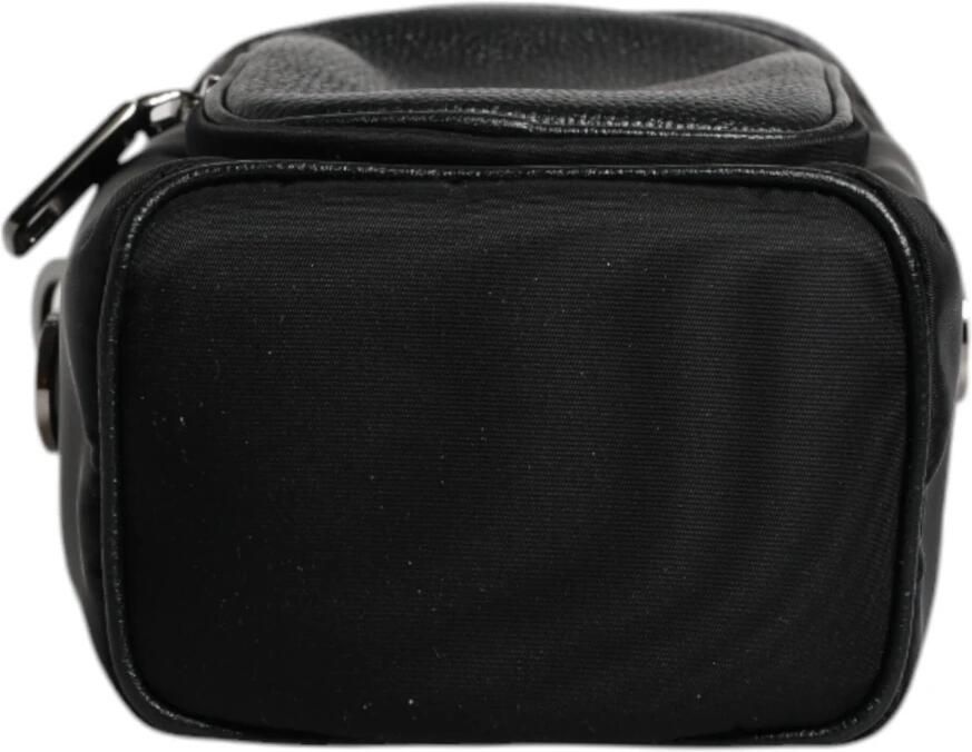 Dolce & Gabbana Zwarte leren Crossbody cameratas Black Heren