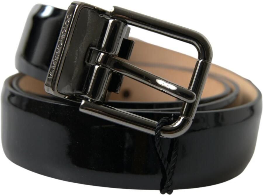 Dolce & Gabbana Elegante zwarte leren riem met metalen gesp Black Heren - Foto 3