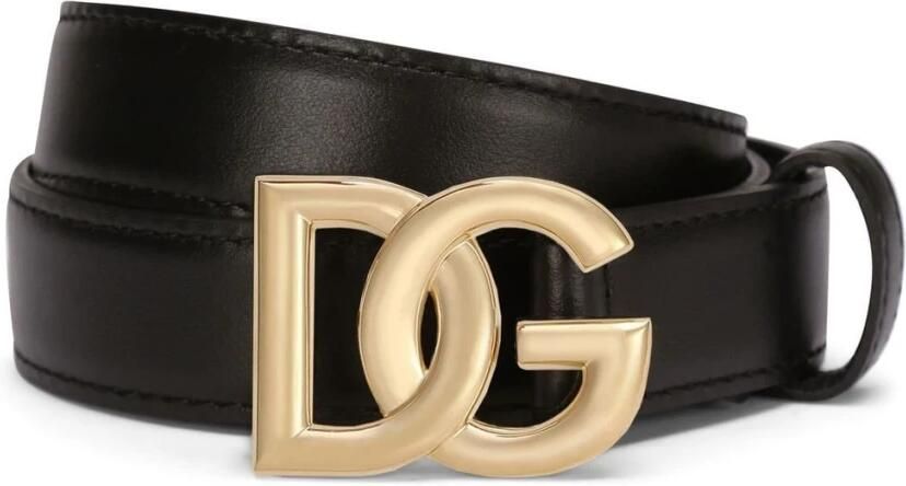 Dolce & Gabbana Zwarte Leren Riem Stijlvolle Accessoire Black - Foto 7