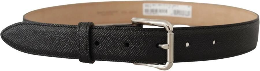 Dolce & Gabbana Zwarte Leren Riem met Metalen Gesp Black Heren - Foto 5